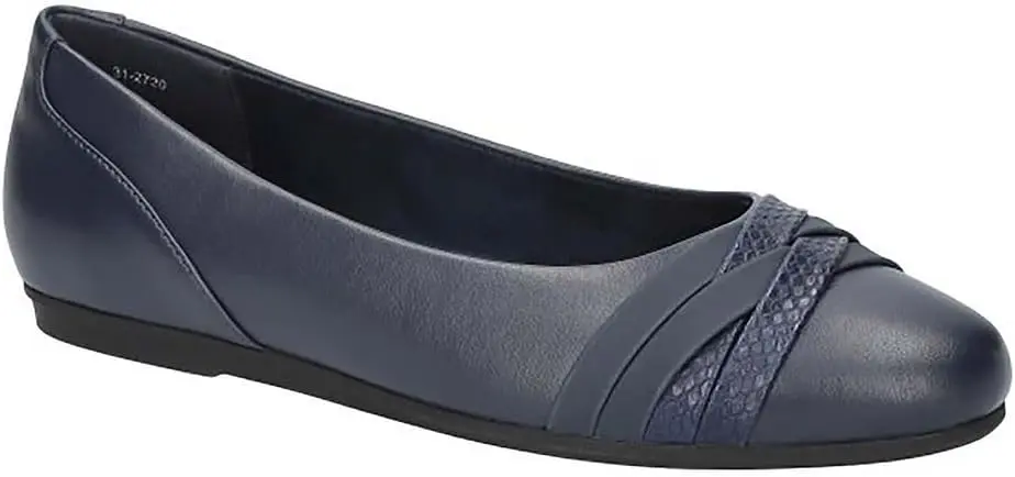 Bailarinas Kylie De Easy Street Para Mujer - Azul Marino, Talla 8, Extra Anchas | TRG192807452