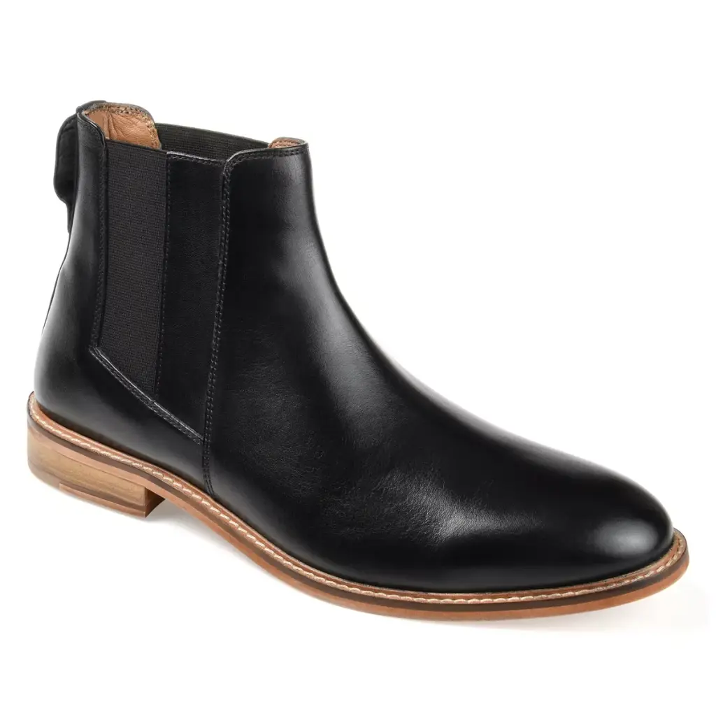Botas Chelsea De Tacón Cuadrado Rami Para Hombre De Thomas & Vine - Negro 12 Mediano | 194379718779 TRG187601082