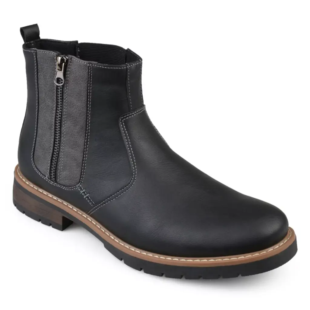 Botas Chelsea De Tacón Plano Pratt Para Hombre De Vance Co. - Negro, 13 Ancho | 52574652826 TRG187862952