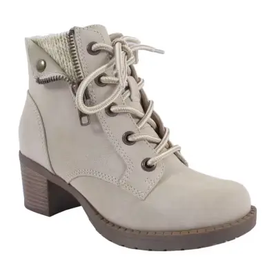 Botas Con Cordones Y Tacón De Bloque Venti Para Niñas Pequeñas Y Grandes De Pop - Hueso Talla 4 Mediano | 885044288788 TRG187797931