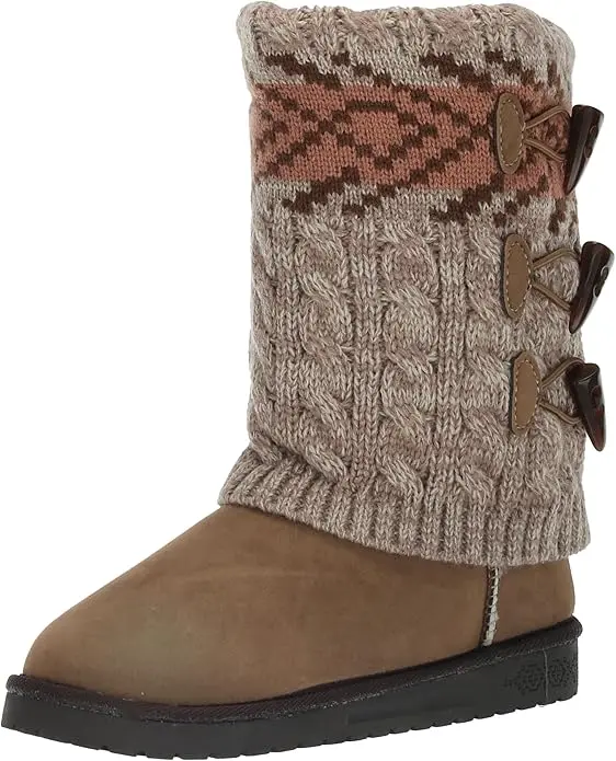 Botas De Invierno De Tacón Plano Cheryl Para Mujer De Muk Luks - Avena 8 Ancho | TRG181740503