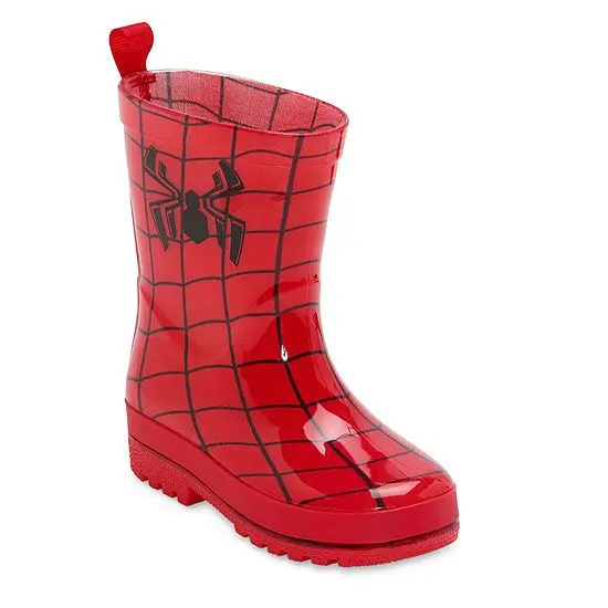 Botas De Lluvia Disney Collection Para Niño De Marvel Spiderman - Rojo 11-12 | 887734663813 TRG187600644
