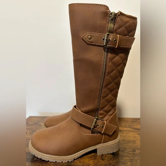 Botas De Montar De Tacón Plano Hailey Para Niñas Pequeñas Y Grandes De Thereabouts - Cognac 11 Mediano | TRG191575796