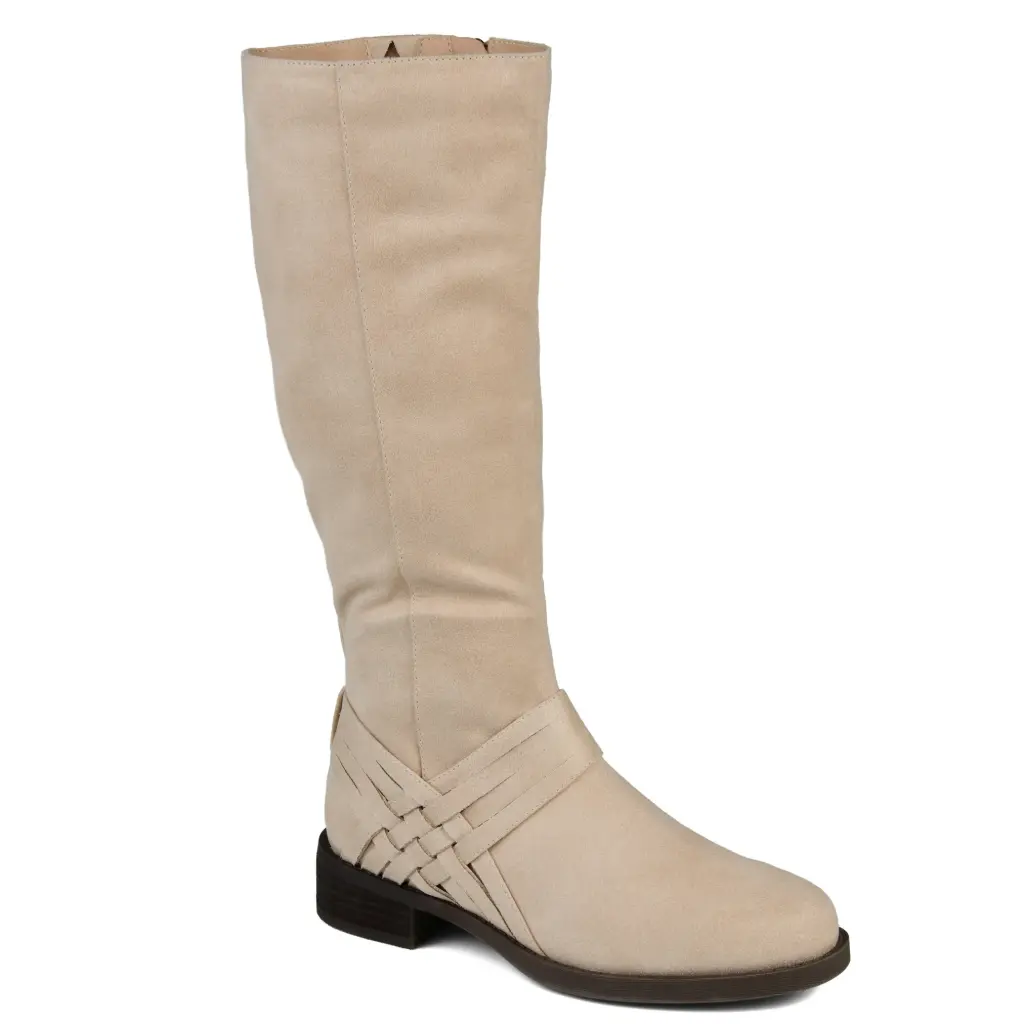 Botas Por Encima De La Rodilla Con Tacón Apilado Meg Para Mujer De La Colección Journee - Piedra 11 Mediano | TRG191655187