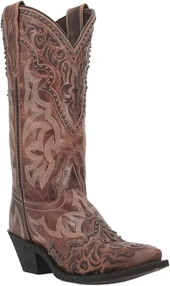 Botas Vaqueras De Tacón Cuadrado Braylynn Para Mujer De Laredo - Marrón 8 1/2 Mediano | 887520215035 TRG188552074