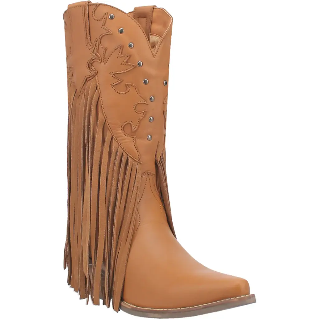 Botas Vaqueras Dingo Hoedown De Tacón Cuadrado Para Mujer - Camel 9 Medium | TRG185052608