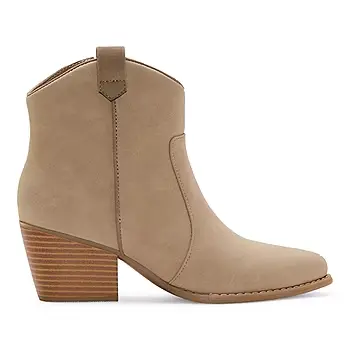 Botines De Tacón Apilado Delno Para Mujer De A.N.A. - Lt Taupe 7 Medium | R1N0000007Sr00 TRG187601070