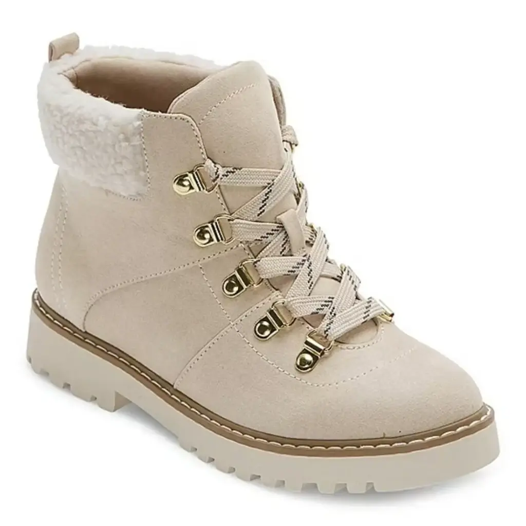 Botines De Tacón Cuadrado Shawna Para Mujer De St. John'S Bay - Crema 8 Mediano | TRG191576028