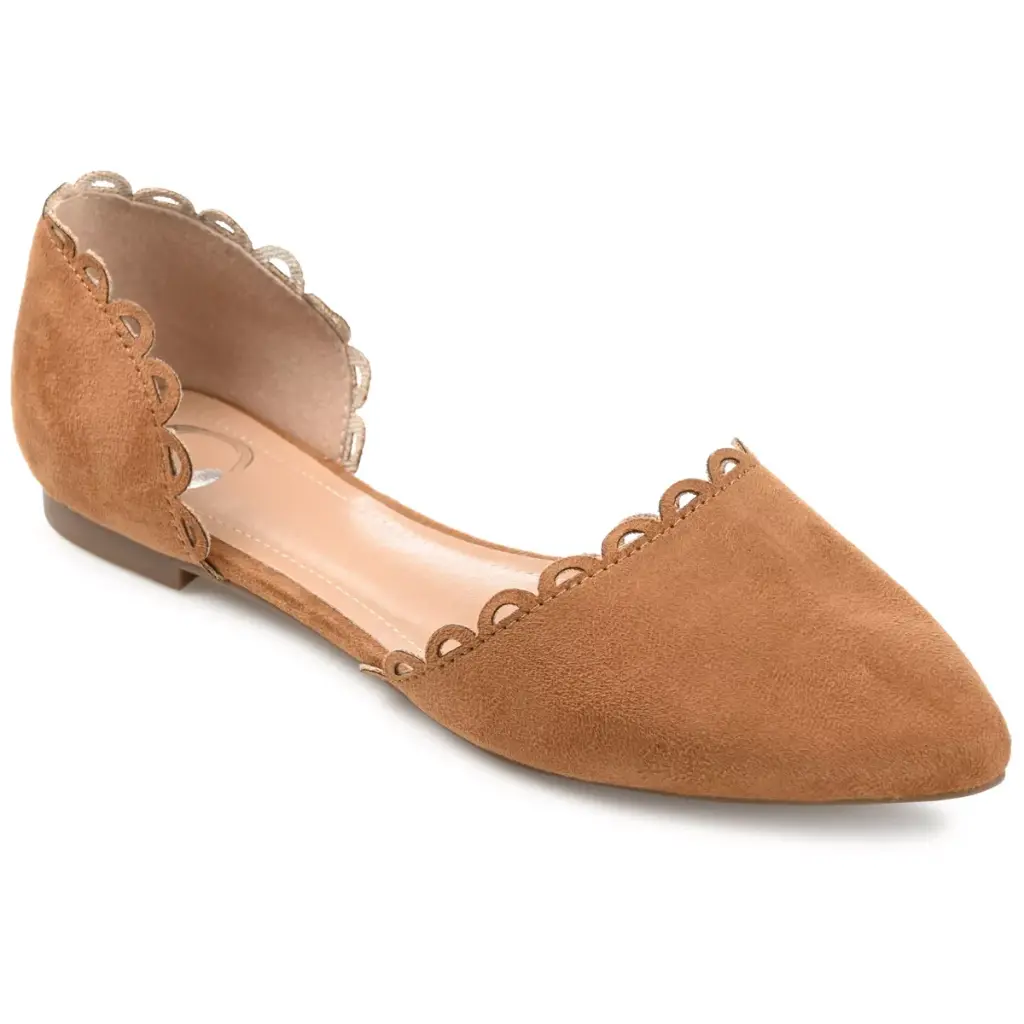 Colección Journee Bailarinas Jezlin Sin Cordones Con Punta Para Mujer - Coñac 7 1/2 Mediano | 194593881044 TRG188720549