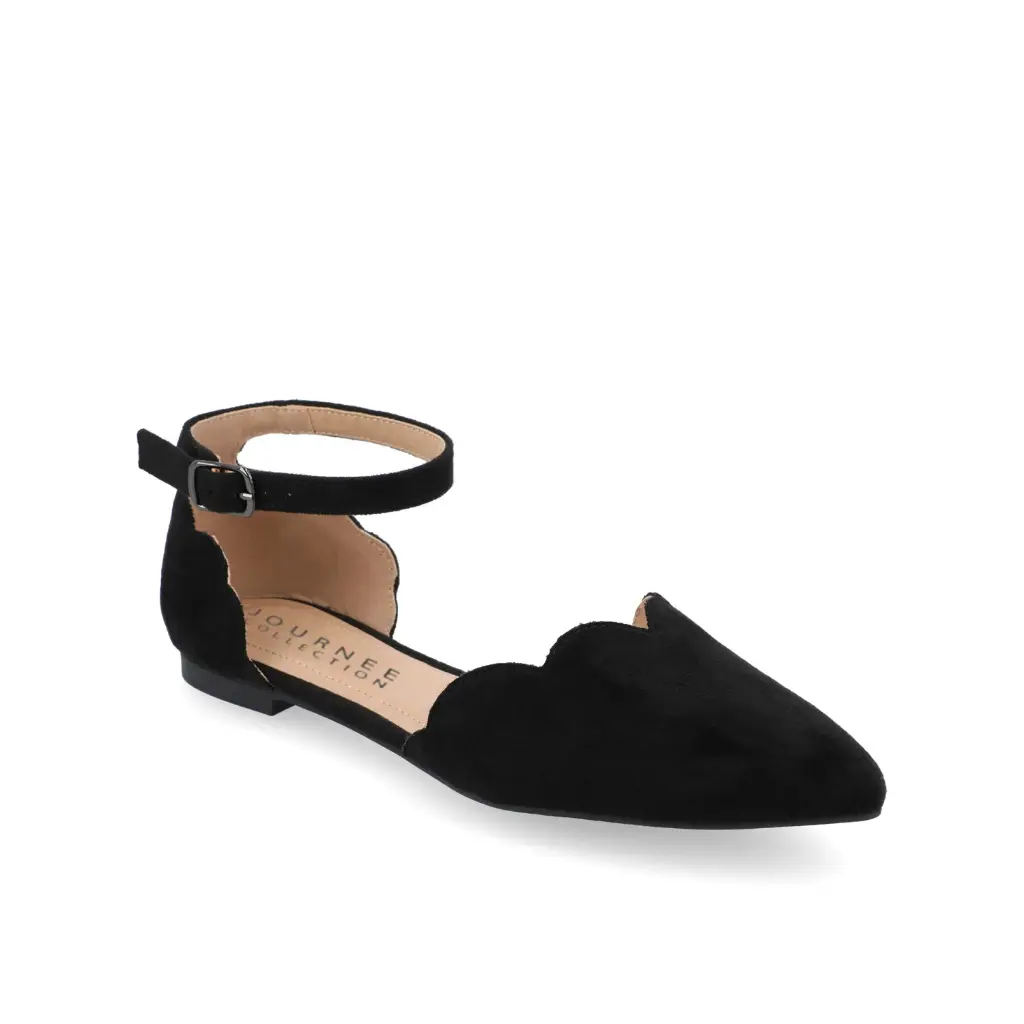 Colección Journee Lana-Wd - Bailarinas De Punta Ancha Para Mujer - Negro (7 De Ancho) | 194593672239 TRG187804059