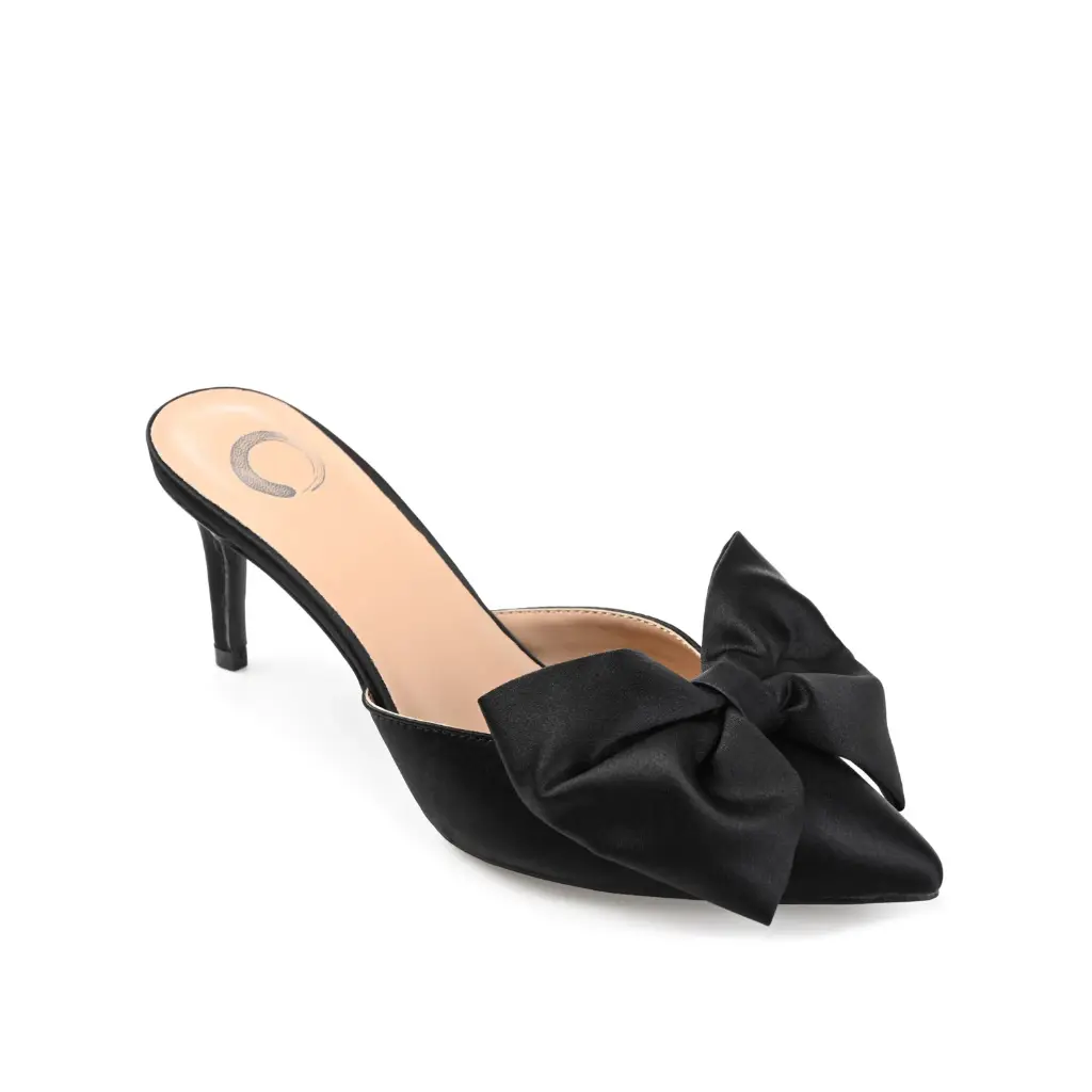 Colección Journee Tiarra-Wd - Zapatos De Tacón De Aguja Con Punta Puntiaguda Para Mujer, Ancho Ancho - Negro, 9 Ancho | TRG192805495