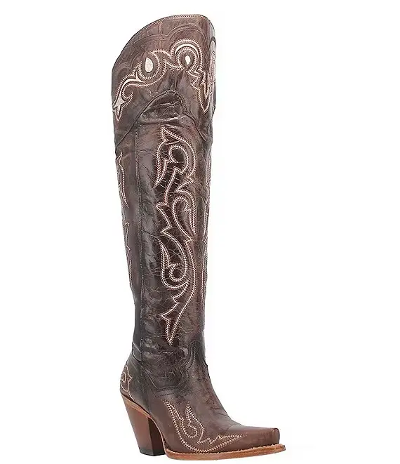 Dan Post Botas Vaqueras Kommotion Con Tacón En Bloque Para Mujer, Color Chocolate, 7 1/2 Mediano | TRG191655106