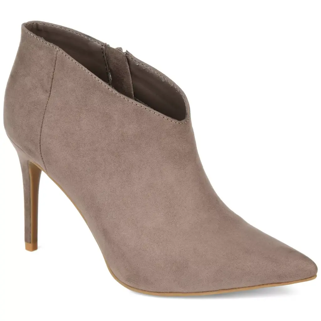 Journee Collection Botines Demmi Con Tacón De Aguja Para Mujer - Taupe 7 1/2 Mediano | 52574700015 TRG187860329