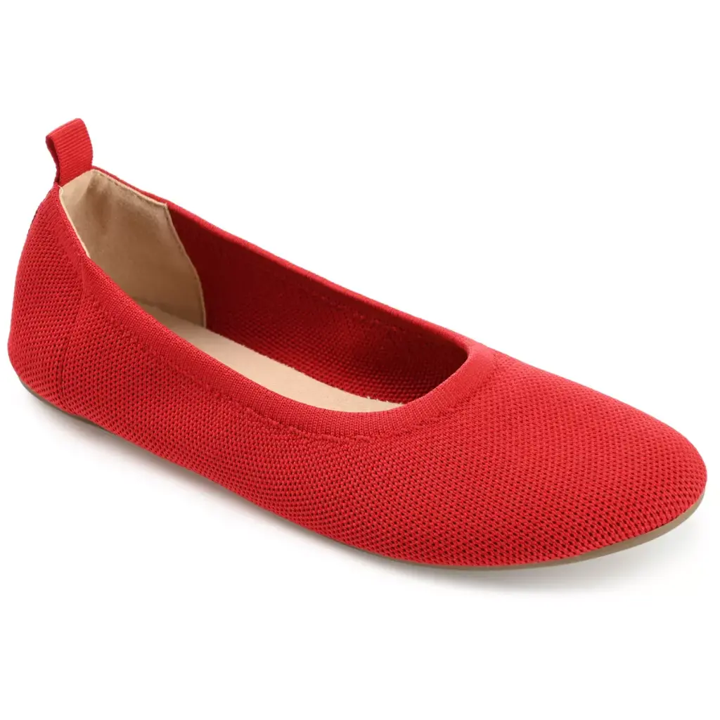 Journee Collection Jersie - Bailarinas Para Mujer, Color Rojo 9 Mediano | 194593827929 TRG188381739