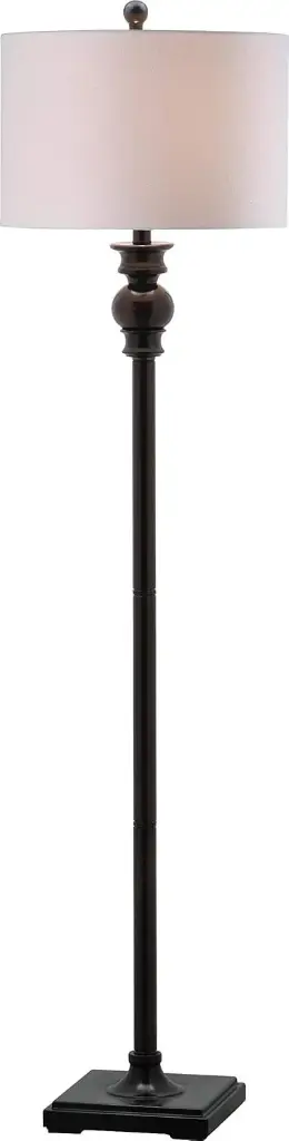 Lámpara De Pie Alphie Ebony De 61 Pulgadas De La Colección De Iluminación Safavieh | 683726438014 TRG182073352