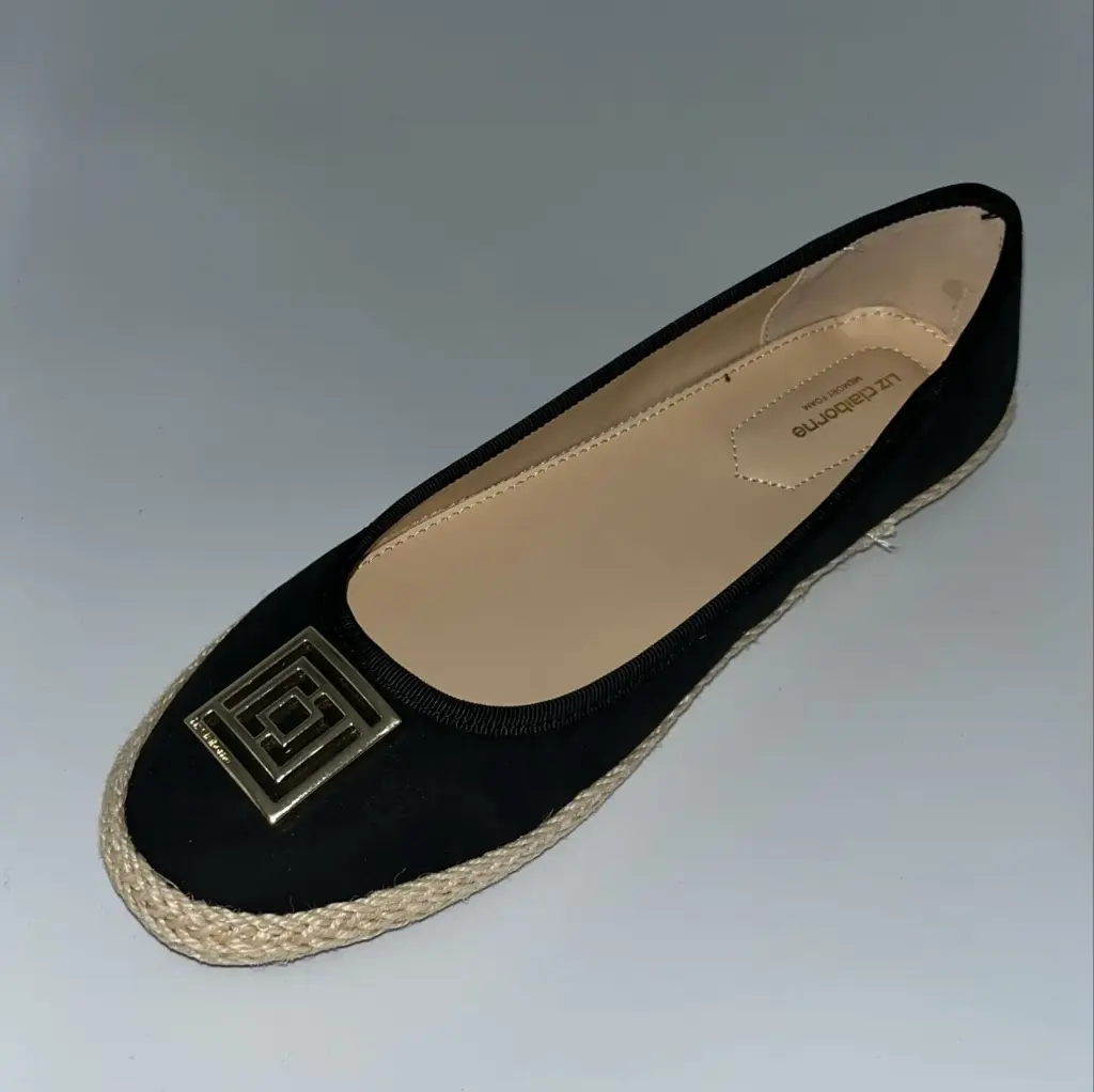 Liz Claiborne - Bailarinas Fresno Para Mujer - Negro 10 Mediano | 198272118896 TRG188377044