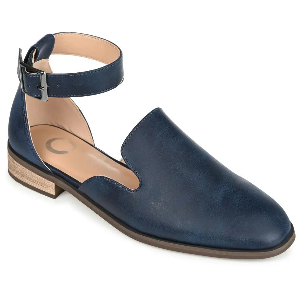 Mocasines De Punta Redonda Loreta Para Mujer De Journee Collection - Azul Marino, Talla 9 Mediana | TRG191575457