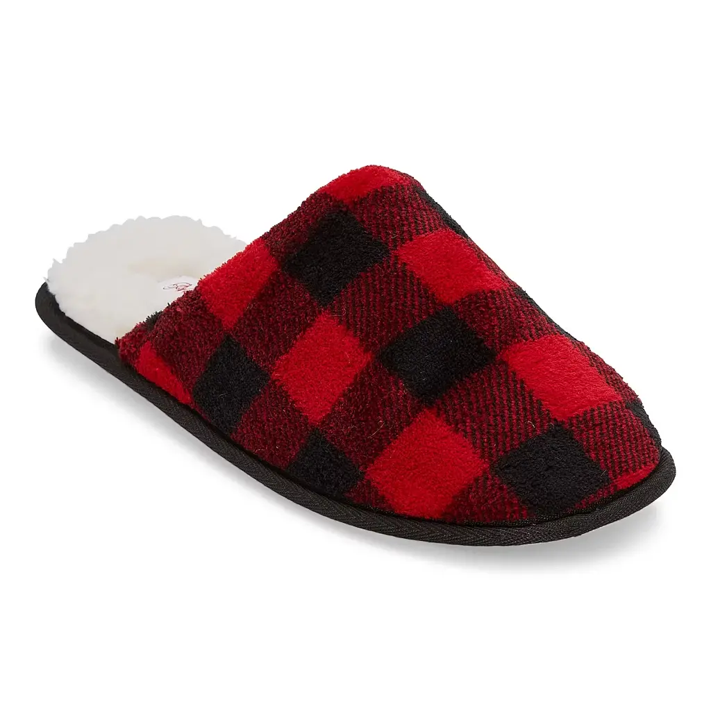Pantuflas Unisex Para Adultos Buffalo Family De North Pole Trading Co., De La Cabeza A Los Pies - Rojo Mediano | TRG190197540