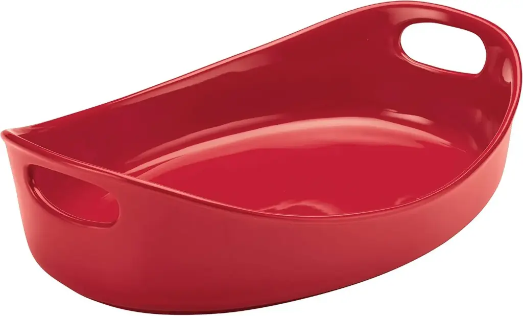 Recipiente Ovalado De Cerámica Rachael Ray Bubble And Brown De 4.5 Cuartos - Rojo | 51153476594 TRG183091876