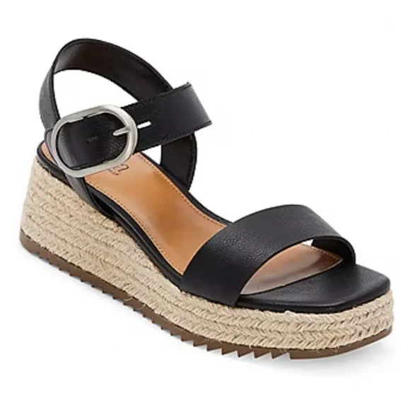 Sandalias De Cuña Emily Para Mujer De A.N.A. - Negro 11 Mediano | R1N0000007Tjx0 TRG187799050