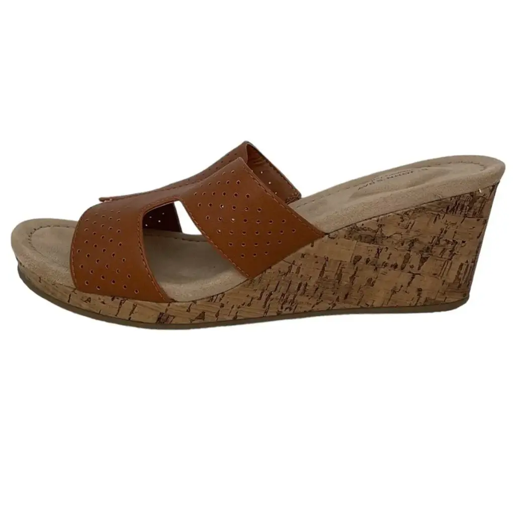 Sandalias De Cuña Lainey Para Mujer De St. John'S Bay - Tinte Natural Cruzado, Talla 6 Mediana | 198272025620 TRG187798909
