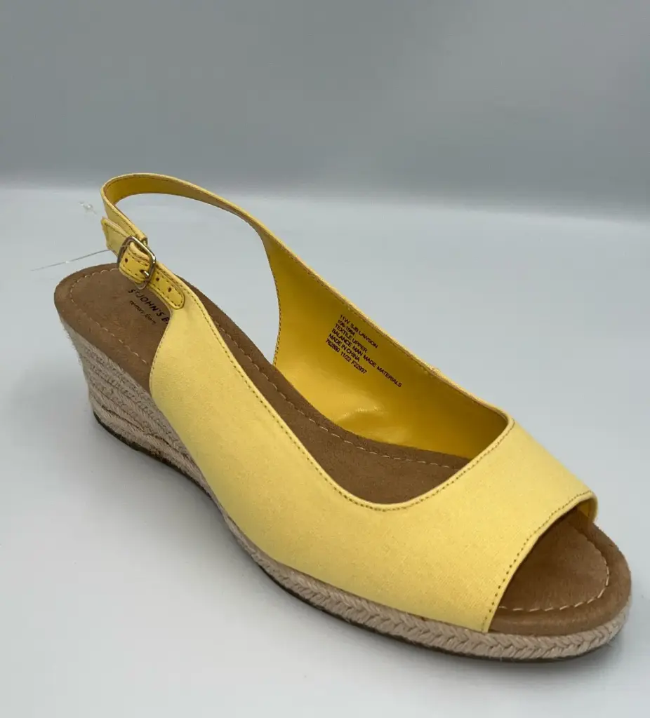 Sandalias De Cuña Lawson Para Mujer De St. John'S Bay - Amarillo Pálido, 11 De Ancho | R1N00000081Uy6 TRG188552366