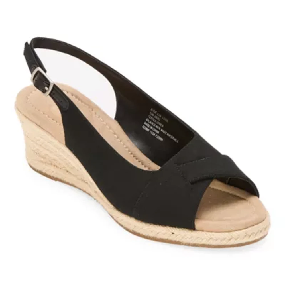 Sandalias De Cuña Lolah Para Mujer De St. John'S Bay - Negro 9 Mediano | R1N00000081Xy0 TRG187804269