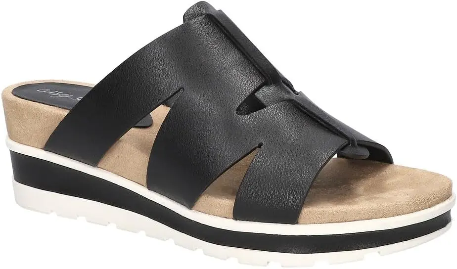 Sandalias De Cuña Mauna Para Mujer De Easy Street - Negro 9 Mediano | TRG191575580