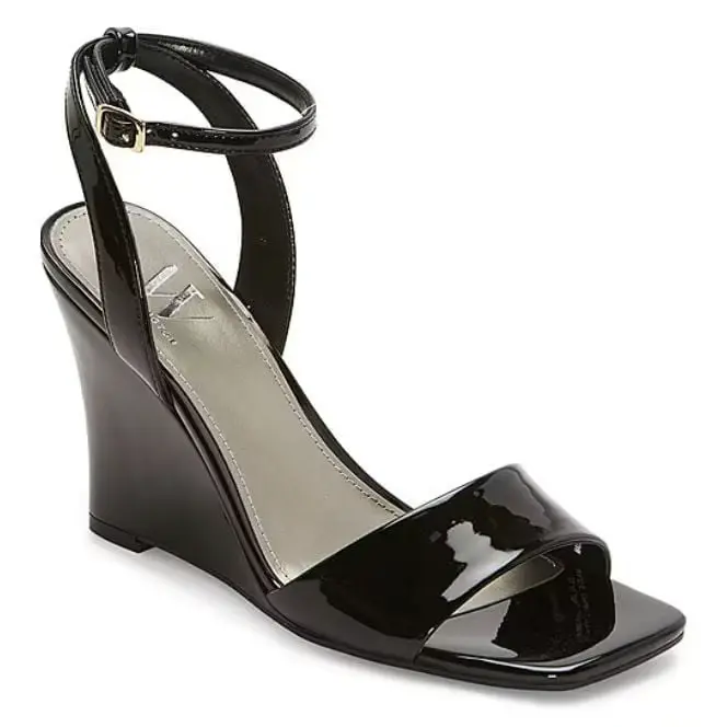 Sandalias De Cuña Navin Para Mujer Worthington - Negro 6 1/2 Mediano | R1N000000Su743 TRG188372466
