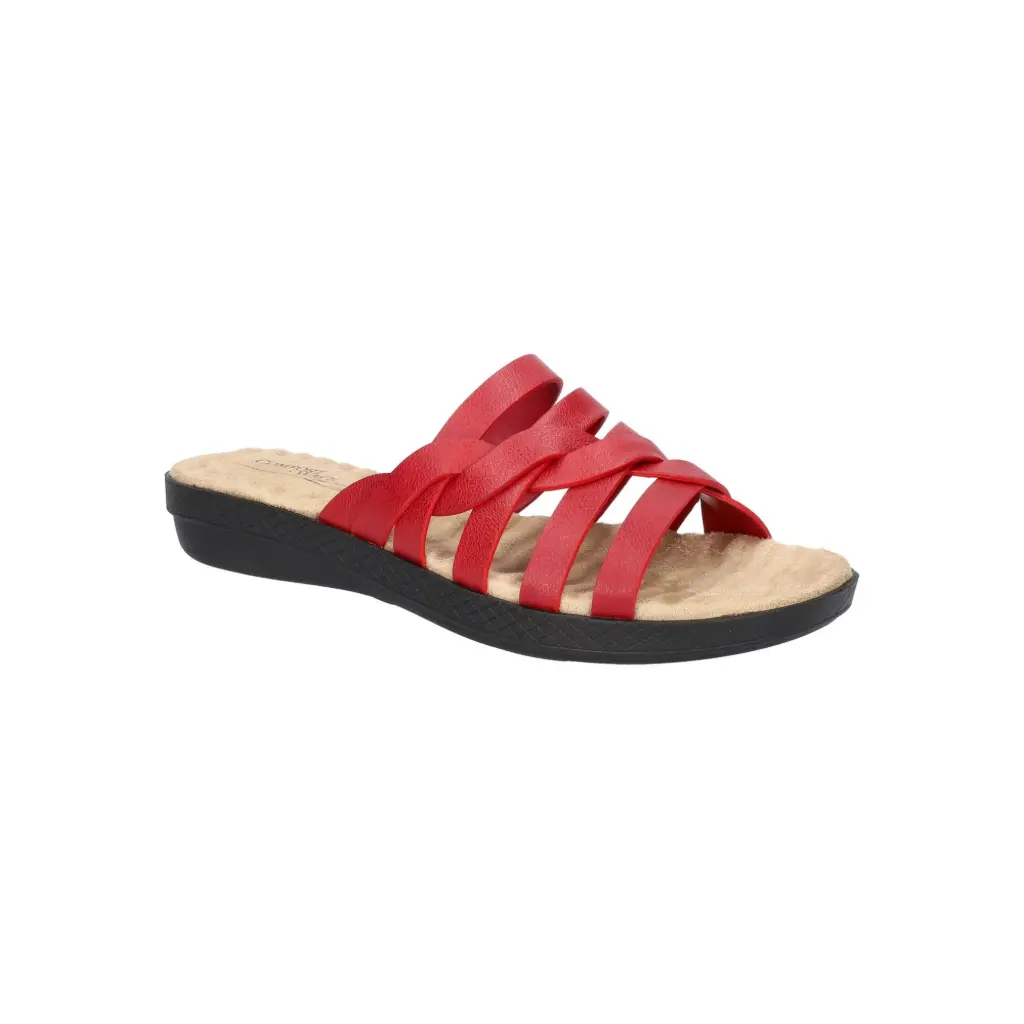 Sandalias De Cuña Sheri Para Mujer De Easy Street - Rojo 10 Ancho | 193073962204 TRG187799345
