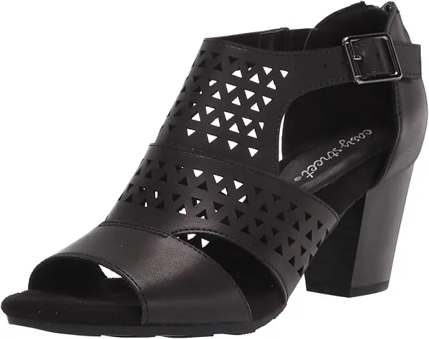 Sandalias De Tacón Adara Para Mujer De Easy Street - Negro 8 Mediano | 193073600083 TRG188371682