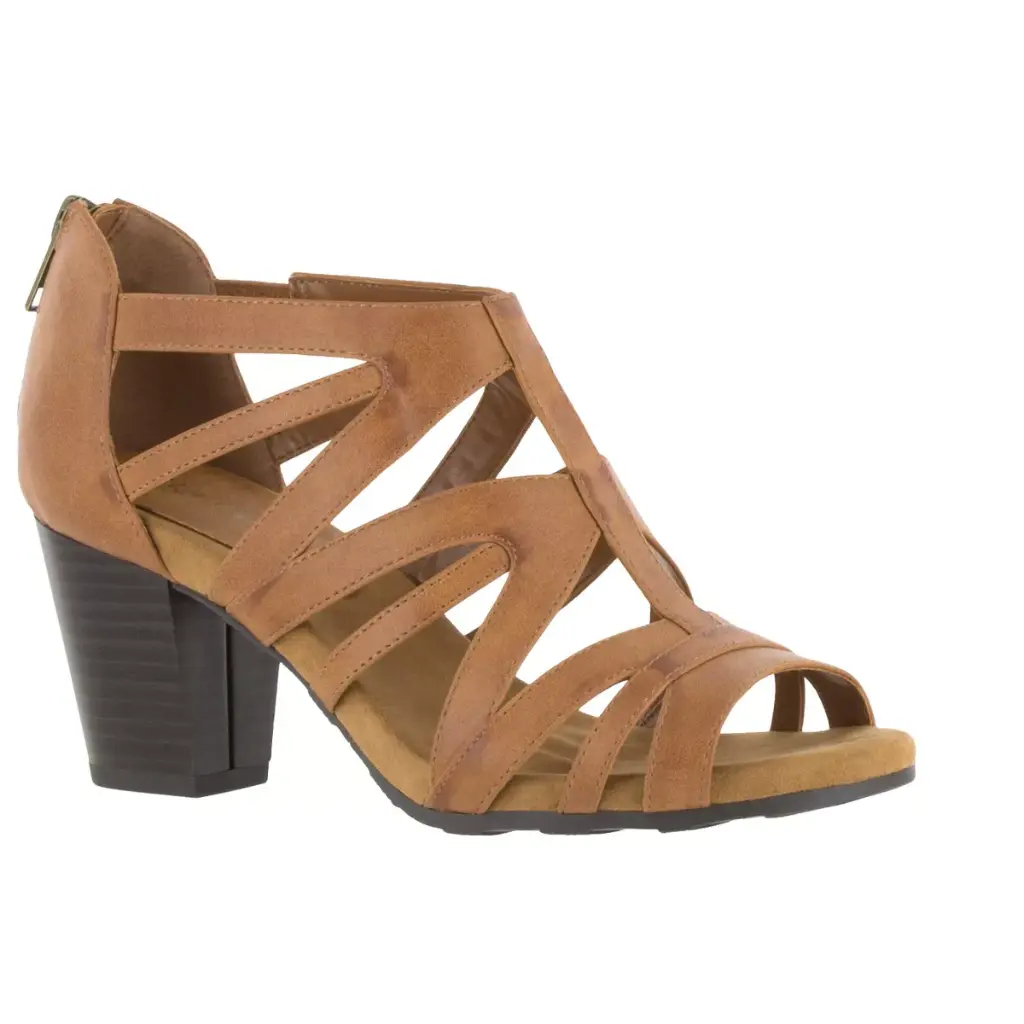 Sandalias De Tacón Amaze Para Mujer De Easy Street - Cognac 11 Mediano | 885660972849 TRG188559767