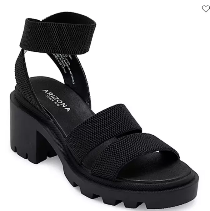 Sandalias De Tacón Arizona Para Mujer Color Cervatillo - Negro 11 Mediano | R1N0000007Rri1 TRG188372542