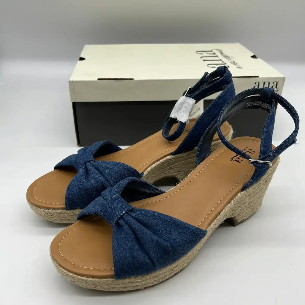 Sandalias De Tacón Dukes Para Mujer A.N.A - Denim 9 Medium | 198272239072 TRG188381346