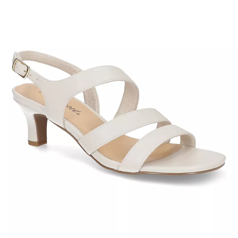 Sandalias De Tacón Easy Street Como Para Mujer - Hueso 12 Mediano | 196371231164 TRG187861377