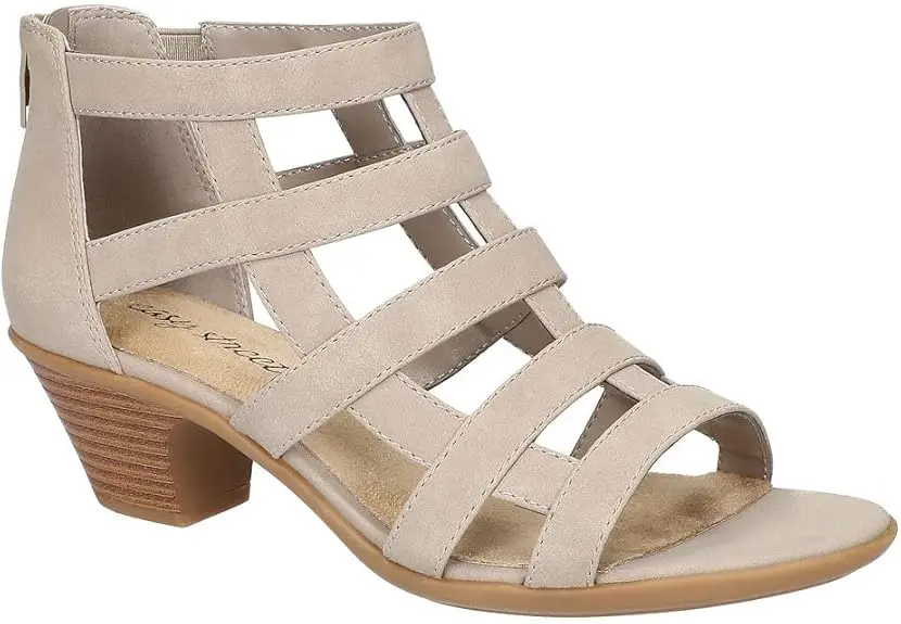 Sandalias De Tacón Easy Street Marg Para Mujer - Gris 10 Ancho | 196371464166 TRG187861479