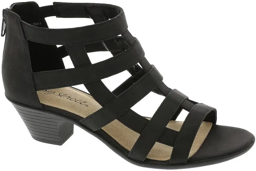 Sandalias De Tacón Easy Street Para Mujer - Negro 6 1/2 Mediano | 196371463121 TRG187860951