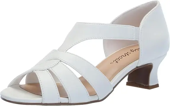 Sandalias De Tacón Essie Para Mujer De Easy Street - Blanco 11 Mediano | 196371450305 TRG187862905