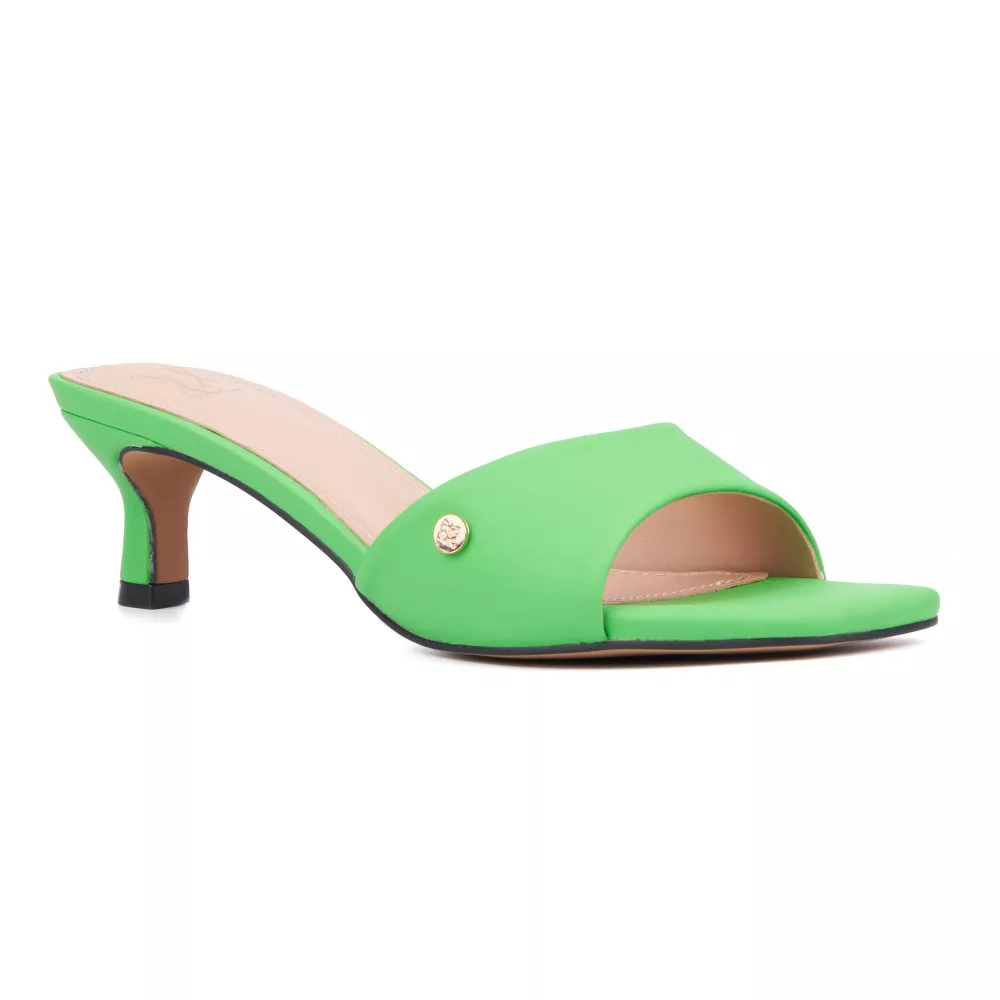 Sandalias De Tacón Gaia Para Mujer De New York & Company - Verde 8 Mediano | 193871648058 TRG188552532