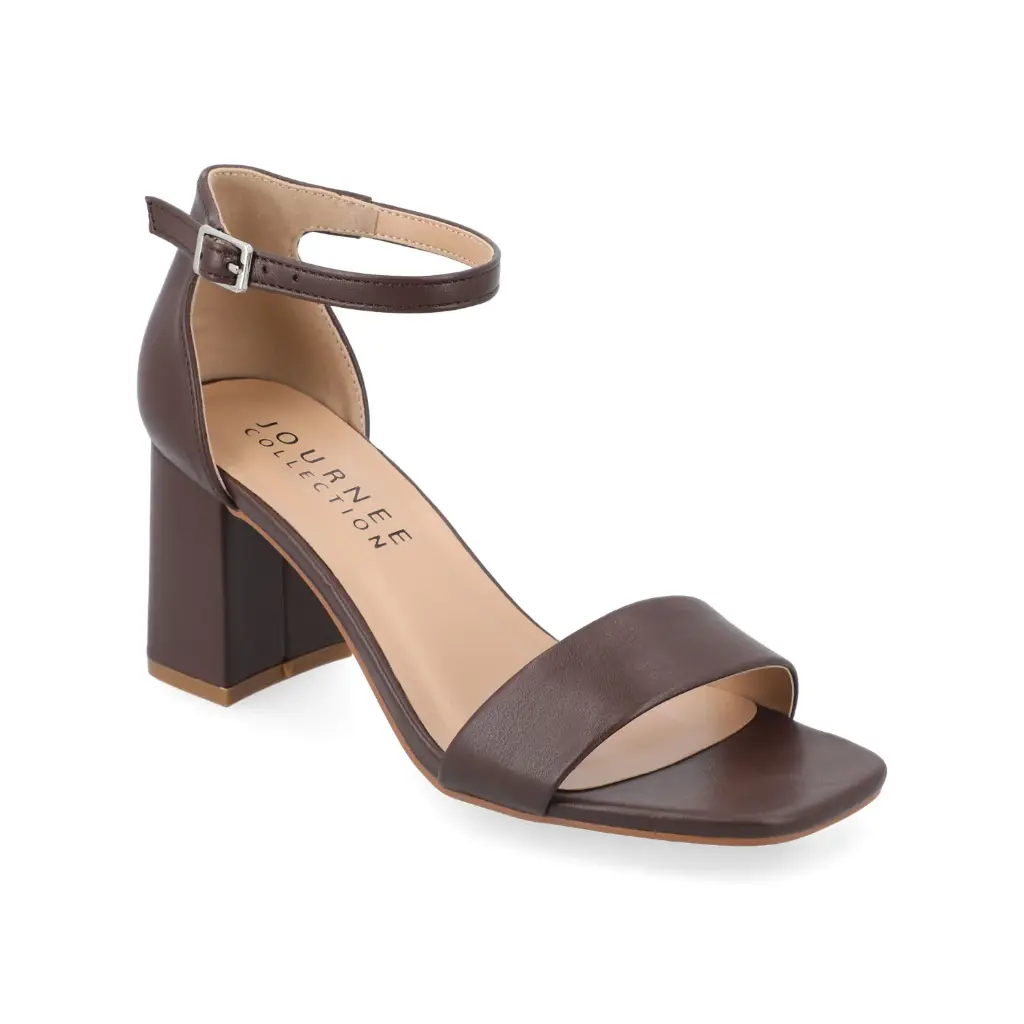 Sandalias De Tacón Journee Collection Valenncia Para Mujer - Caoba 6 1/2 Mediano | 194379770494 TRG187798888