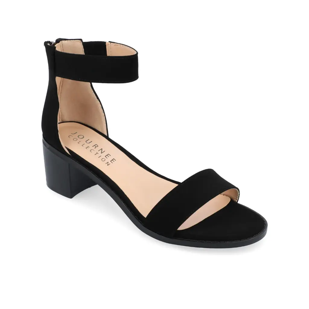 Sandalias De Tacón Percy Para Mujer De La Colección Journee - Negro 7 Mediano | TRG192761603