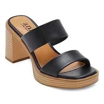 Sandalias De Tacón Sanger Para Mujer A.N.A - Negro 11 Mediano | R1N0000007Fxj6 TRG187798860