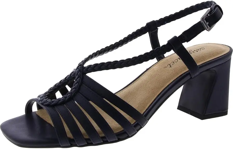 Sandalias De Tacón Topacio Easy Street Para Mujer - Azul Marino 8 1/2 Mediano | 196371555697 TRG188552538