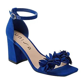 Sandalias De Tacón Unisa Uncozzie Para Mujer - Azul Brillante 8 1/2 Mediano | 198095627414 TRG187861339