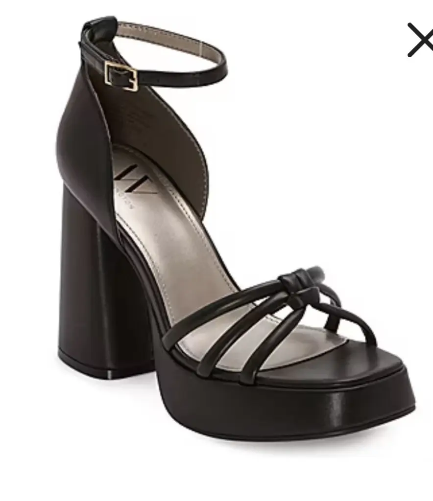 Sandalias De Tacón Worthington Ellsworth Para Mujer - Negro 7 1/2 Mediano | 198272205893 TRG187799237