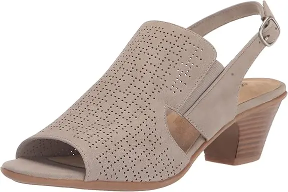 Sandalias De Tacón Zelma Para Mujer De Easy Street - Gris 7 1/2 Mediano | 196371281329 TRG187602904