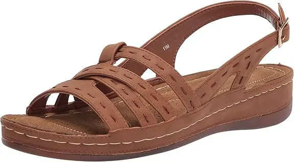 Sandalias De Tiras Kehlani Para Mujer De Easy Street - Tan 6 1/2 Mediano | 193073690671 TRG187860397