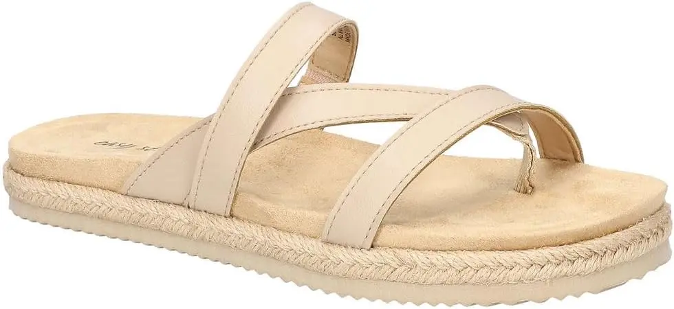 Sandalias Easy Street Song Para Mujer - Natural 6 Extra Anchas | 196371566112 TRG187798021