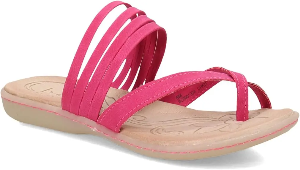 Sandalias Planas Boc Alisha Para Mujer - Rosa 10 Mediano | 192466529710 TRG188575219