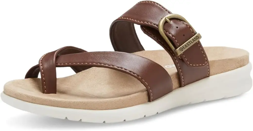 Sandalias Planas Con Tiras Ajustables Sienna De Eastland Para Mujer - Nogal 9 Mediano | 94352597035 TRG188382077